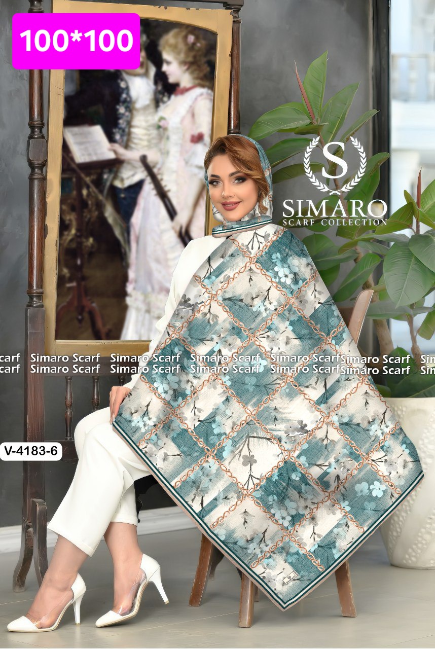 روسری حریر کرپ 