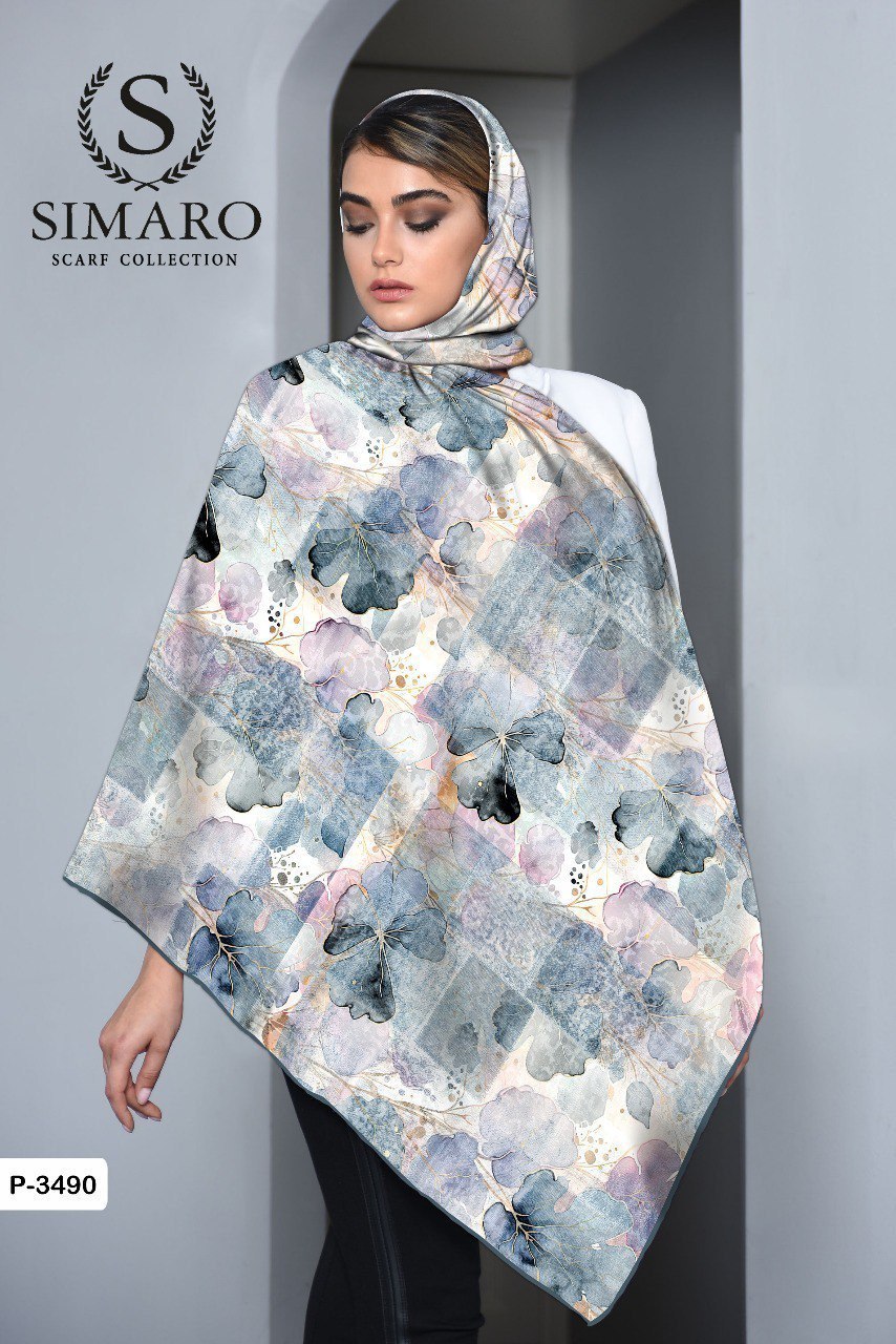 روسری حریر کرپ 