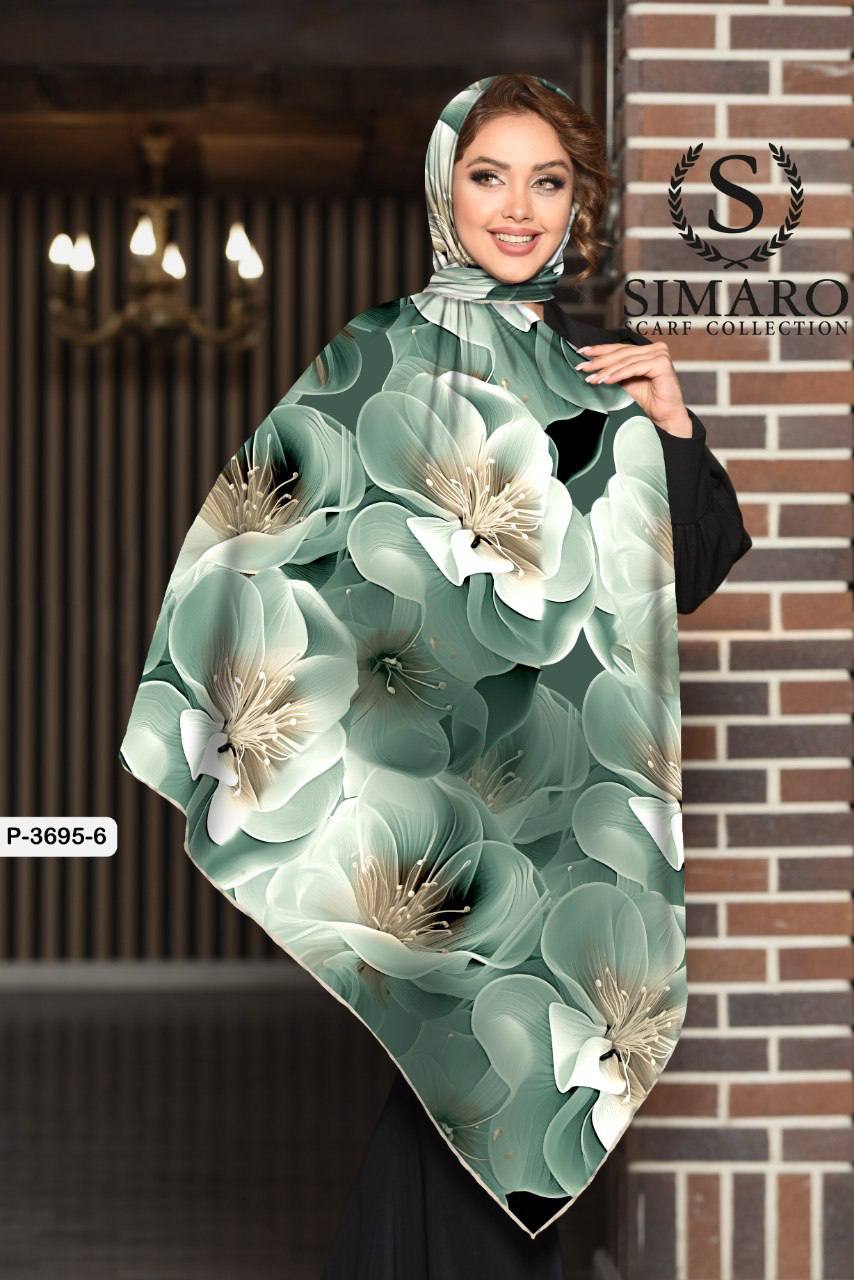 روسری حریر کرپ 