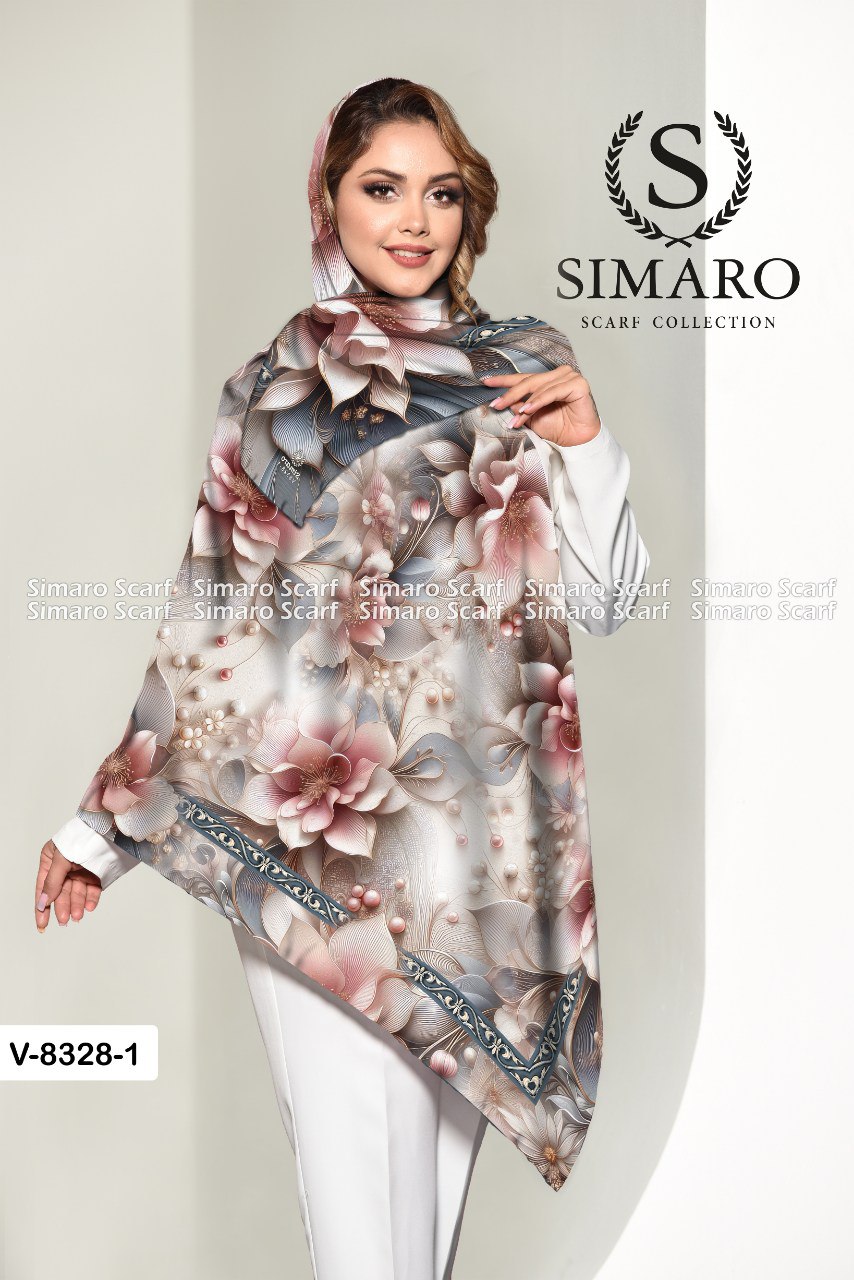 روسری حریر کرپ 