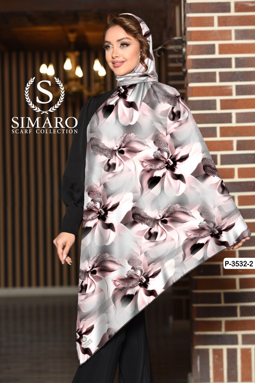 روسری حریر کرپ 