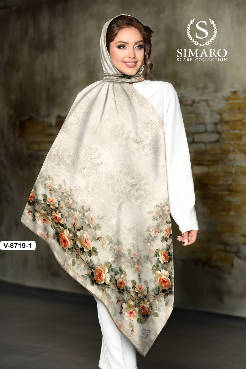 روسری حریر کرپ 