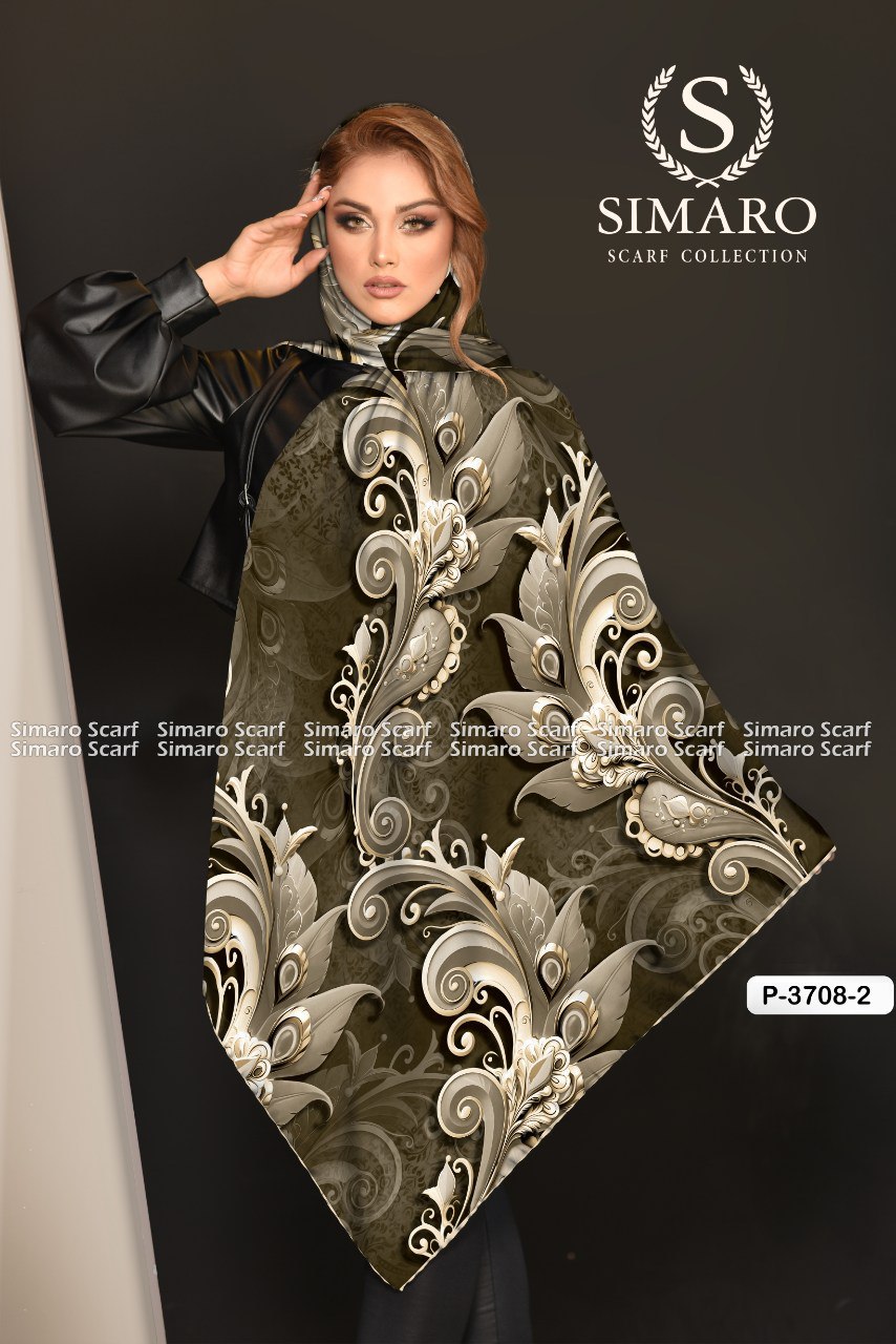 روسری حریر کرپ 