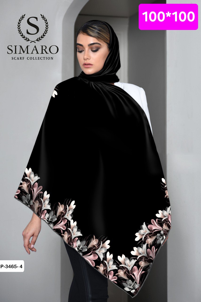 روسری حریر کرپ 