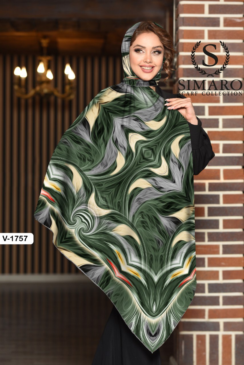 روسری حریر کرپ 