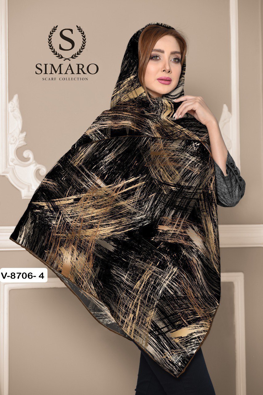 روسری حریر کرپ 