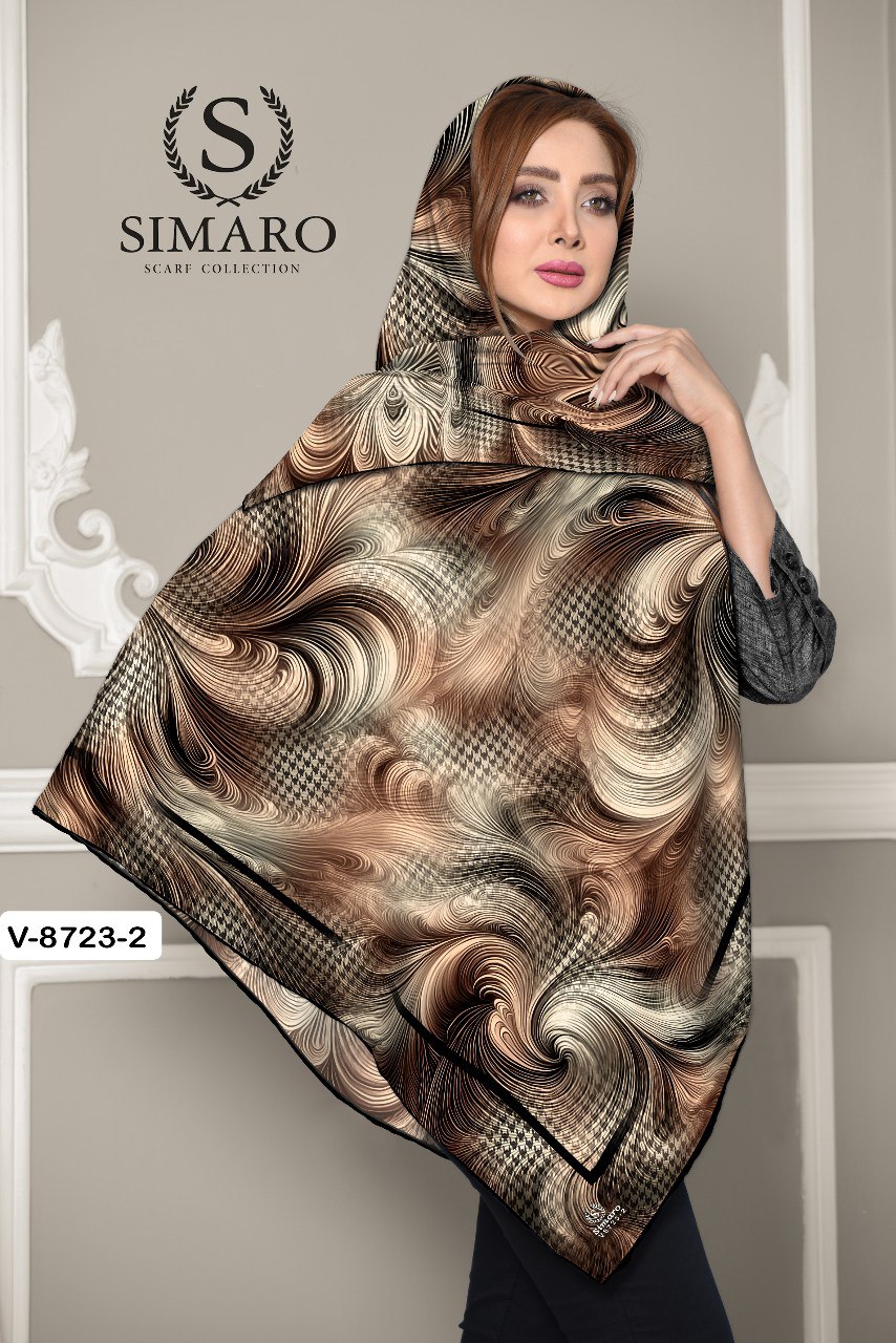 روسری حریر کرپ 