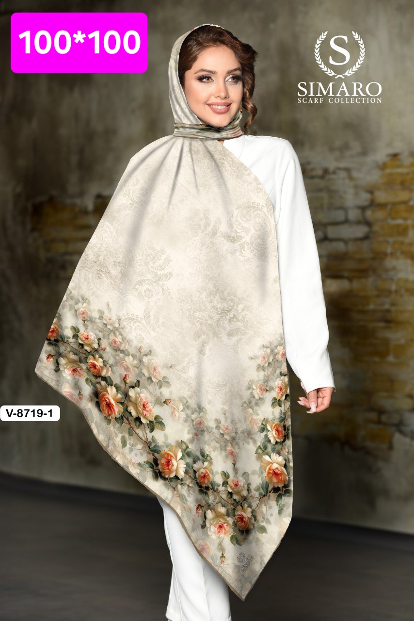 روسری حریر کرپ 