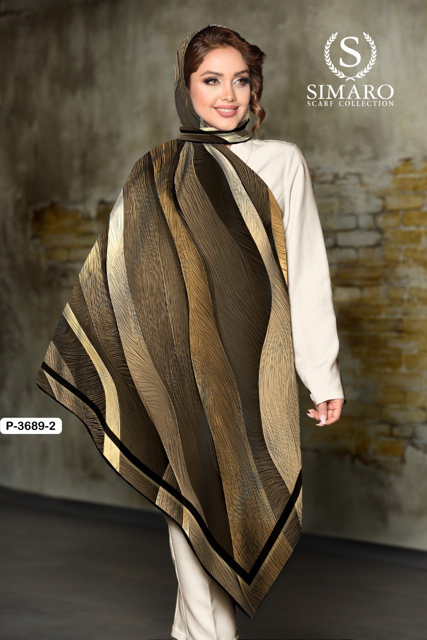 روسری حریر کرپ 