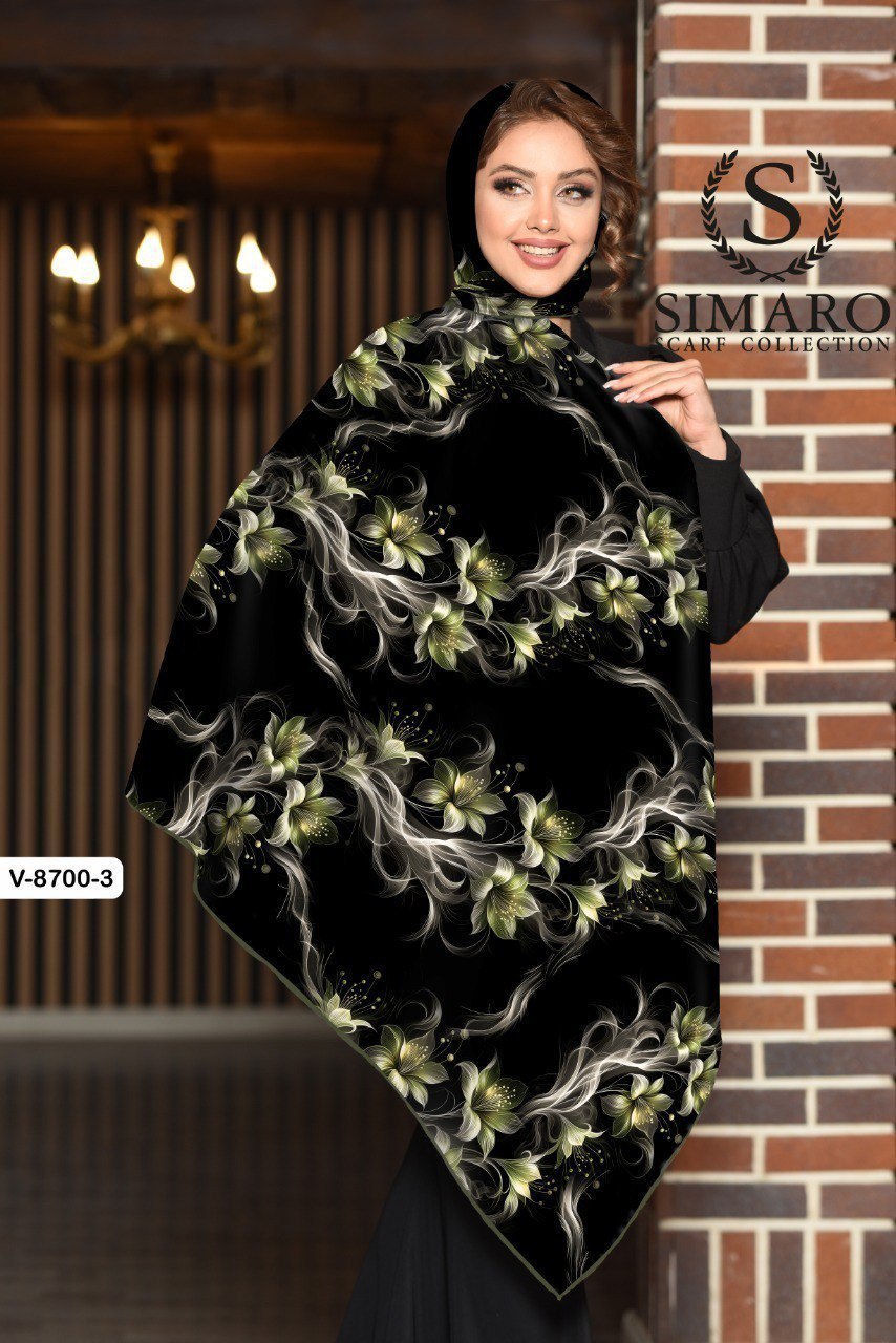 روسری حریر کرپ 