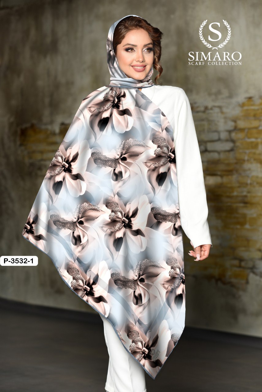 روسری حریر کرپ 