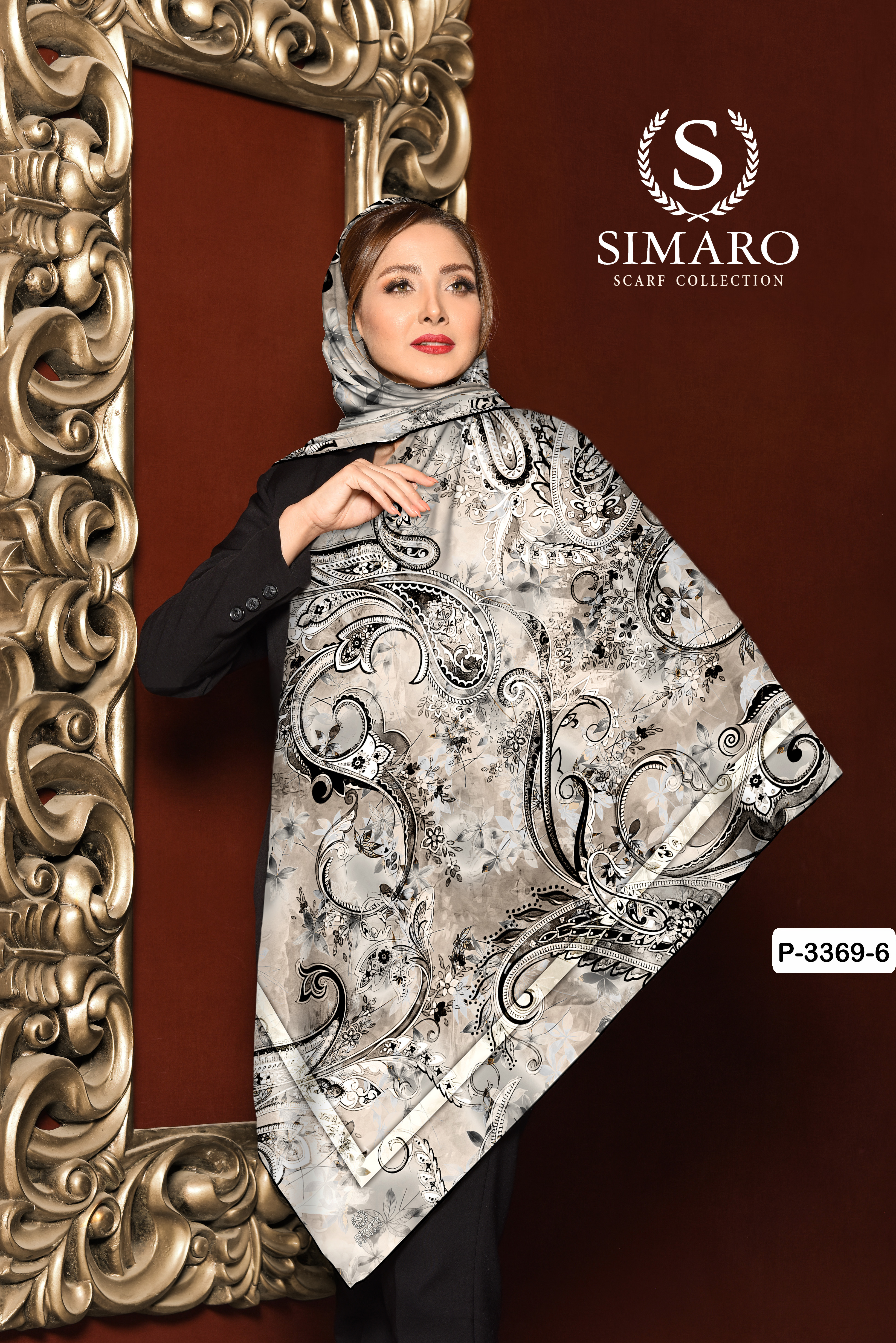 روسری حریر کرپ