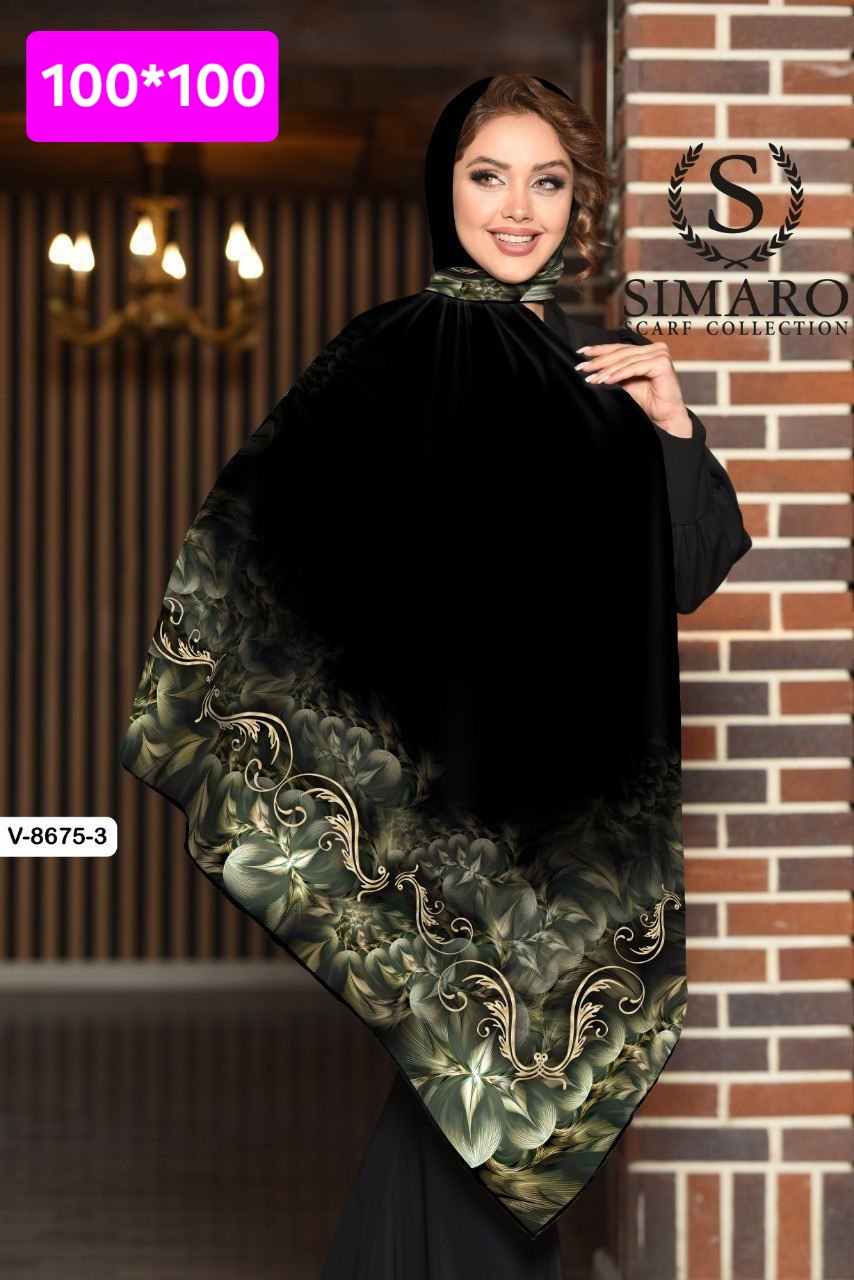 روسری حریر کرپ 