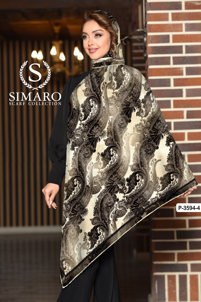 روسری حریر کرپ 