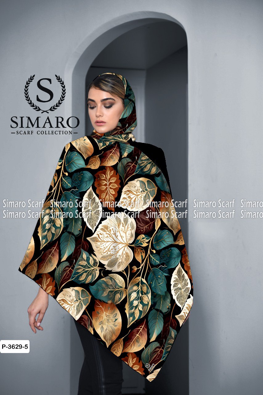 روسری حریر کرپ 