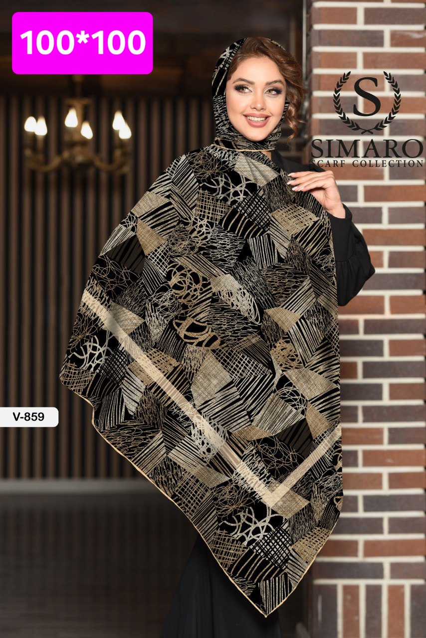 روسری حریر کرپ 