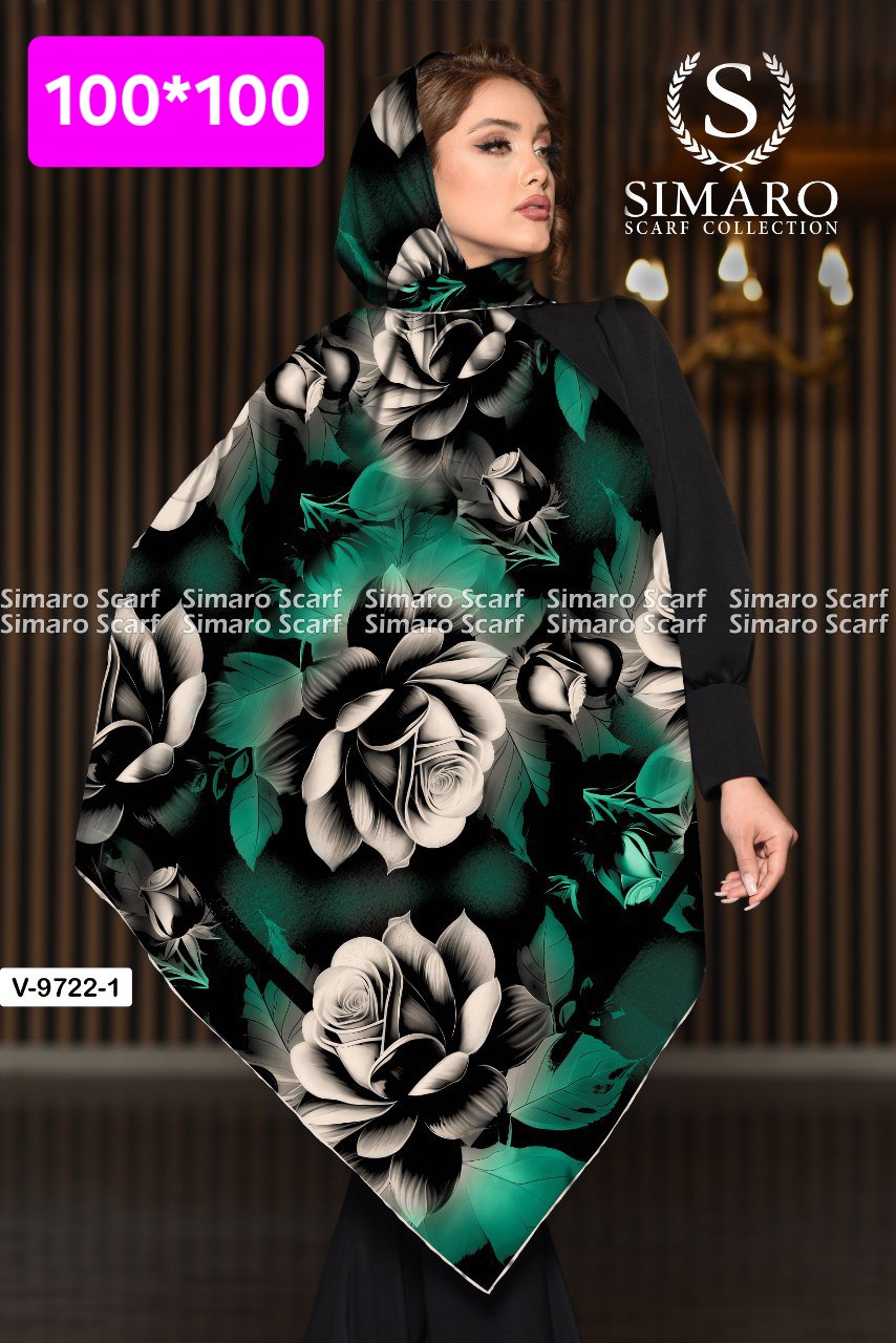 روسری حریر کرپ 