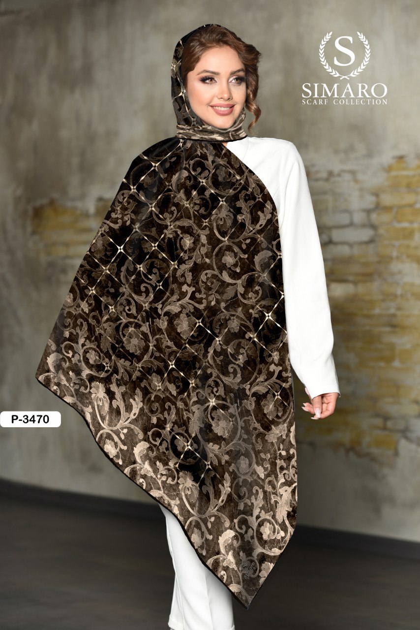 روسری حریر کرپ 