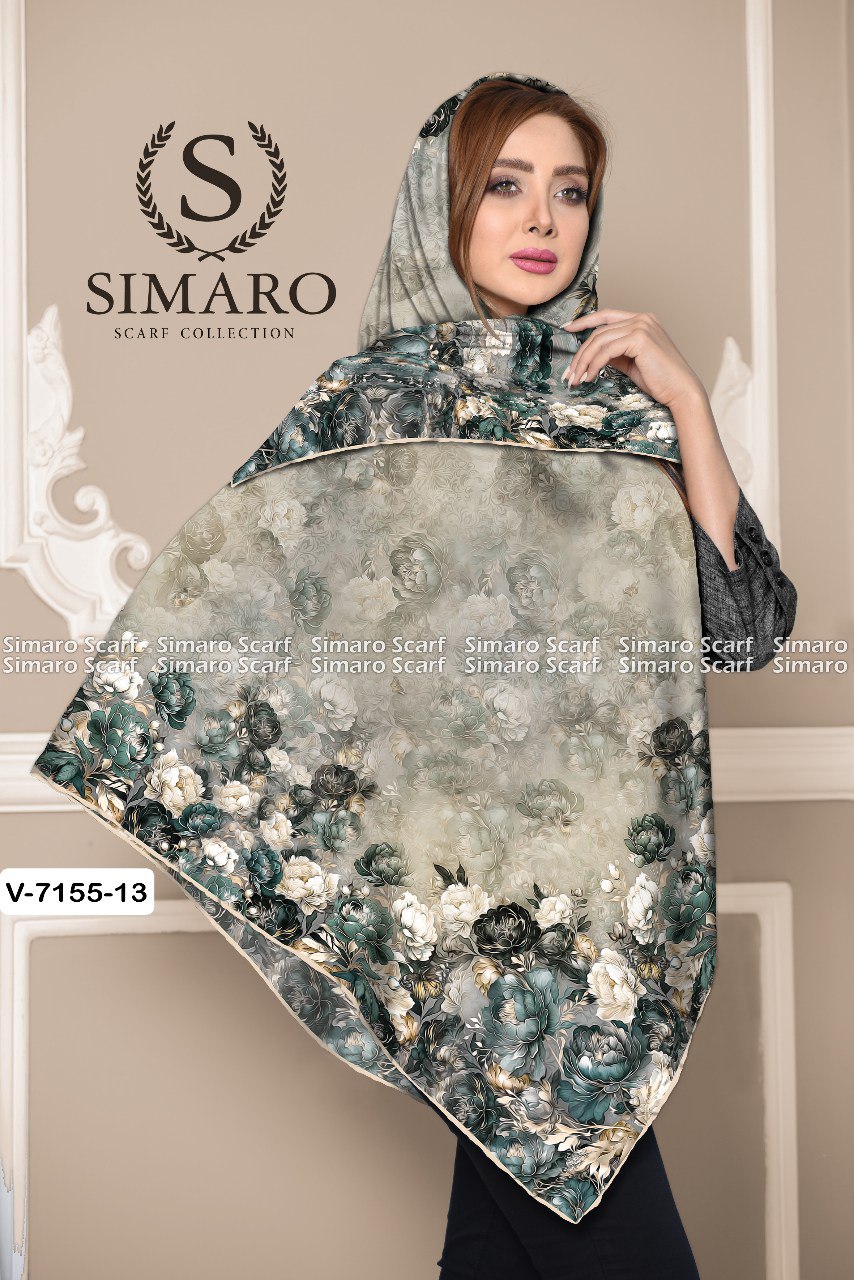 روسری حریر کرپ 