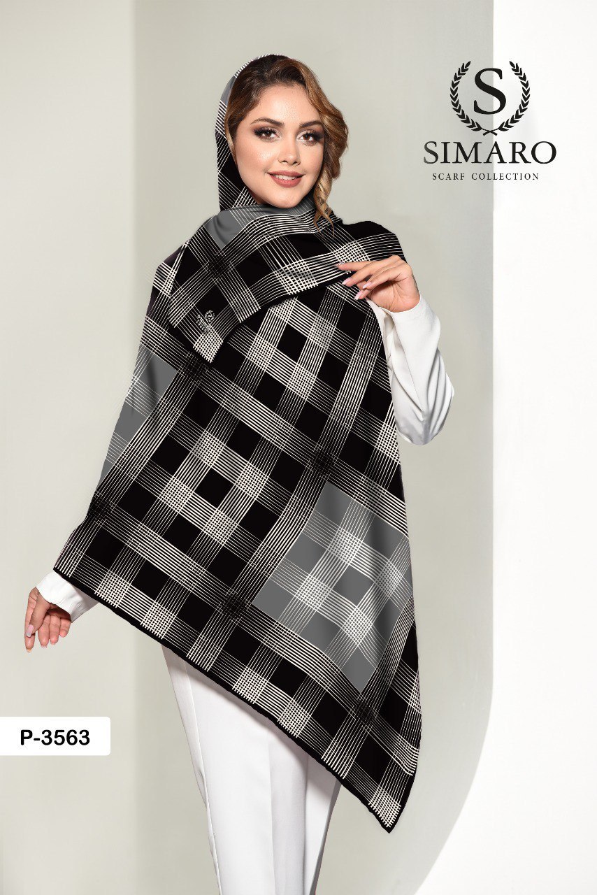 روسری حریر کرپ 