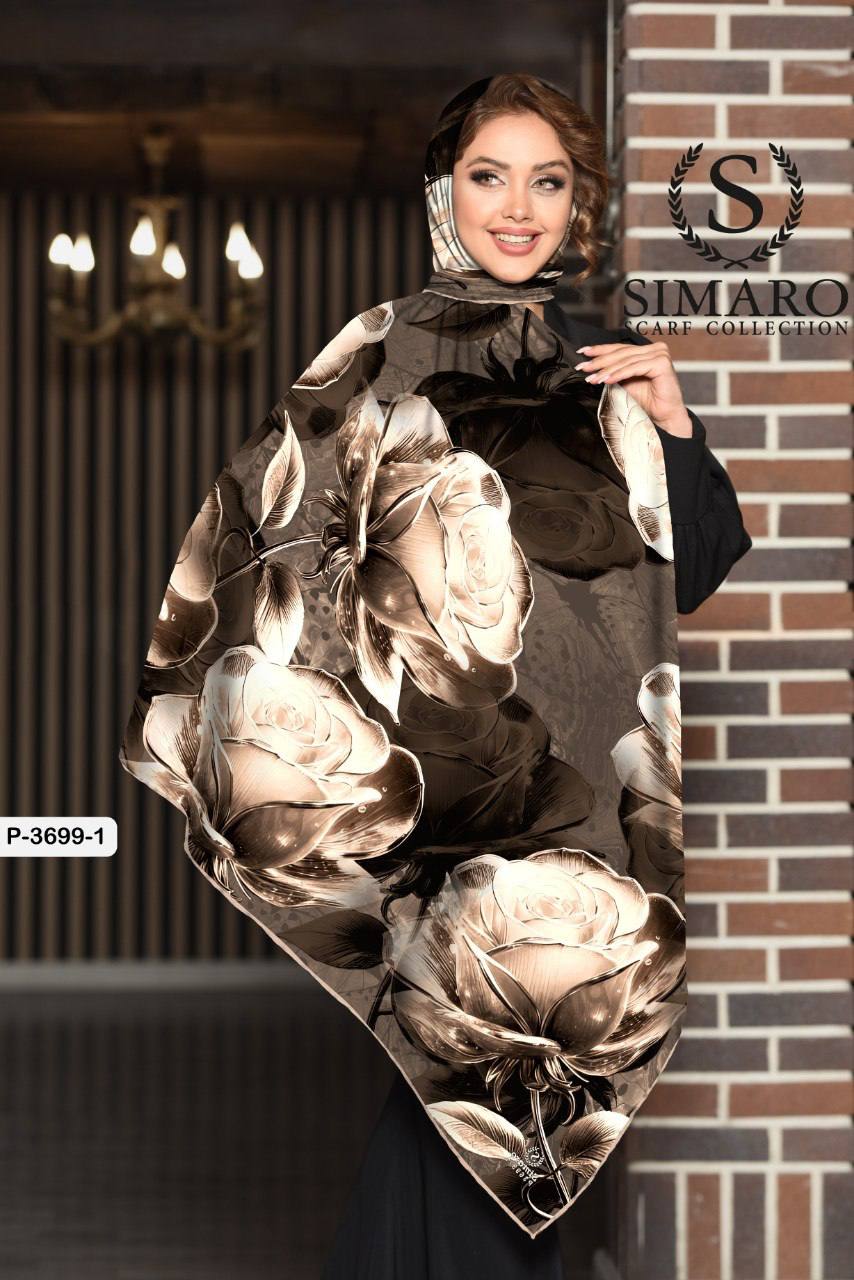 روسری حریر کرپ 