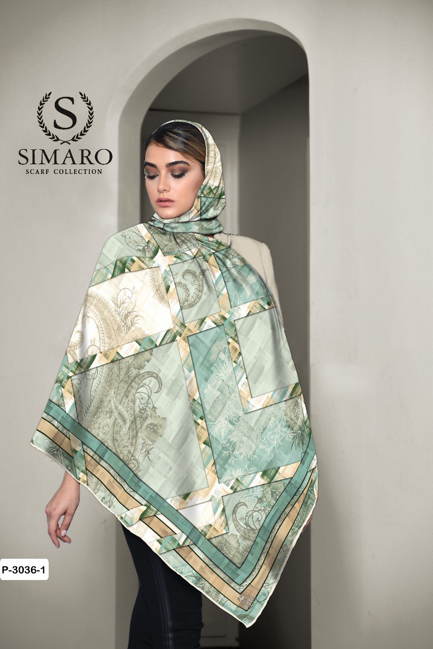 روسری حریر کرپ 