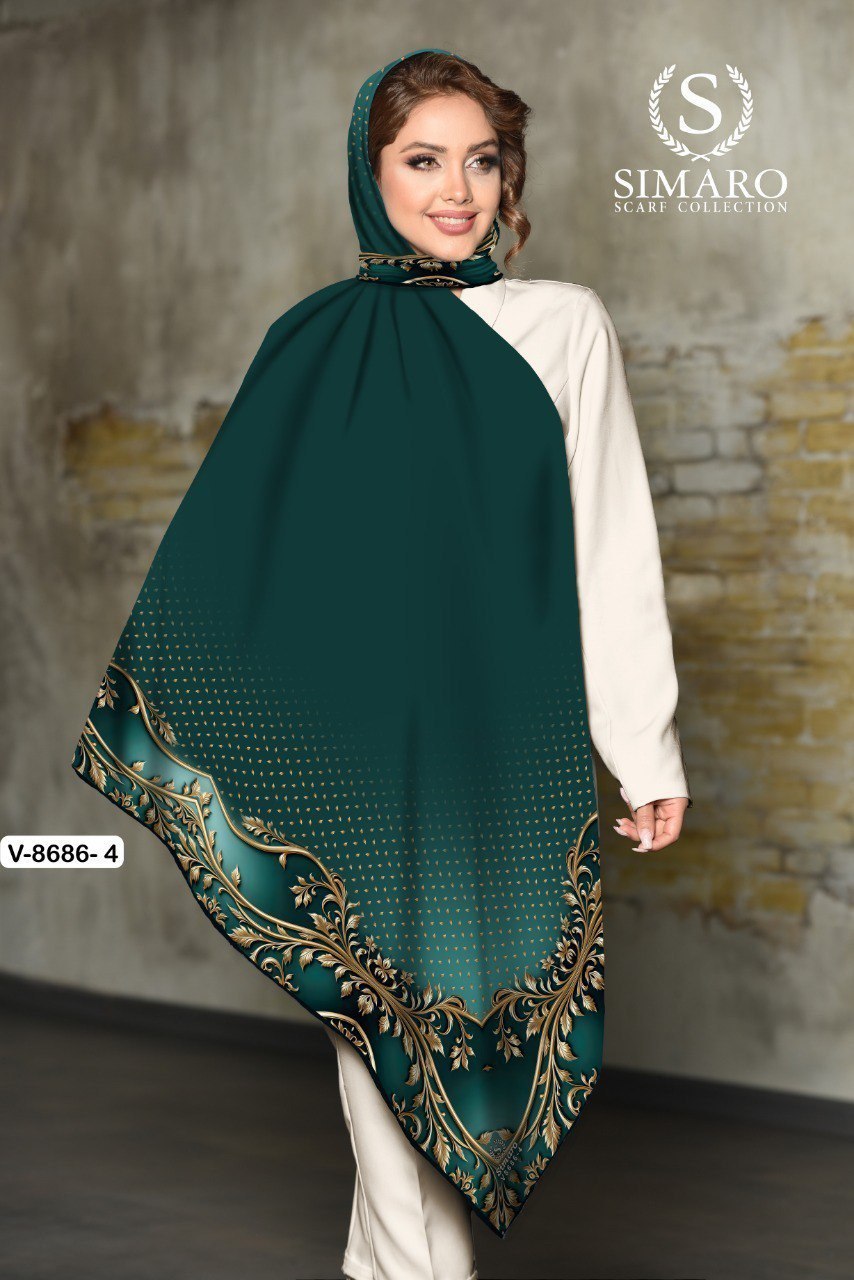 روسری حریر کرپ 