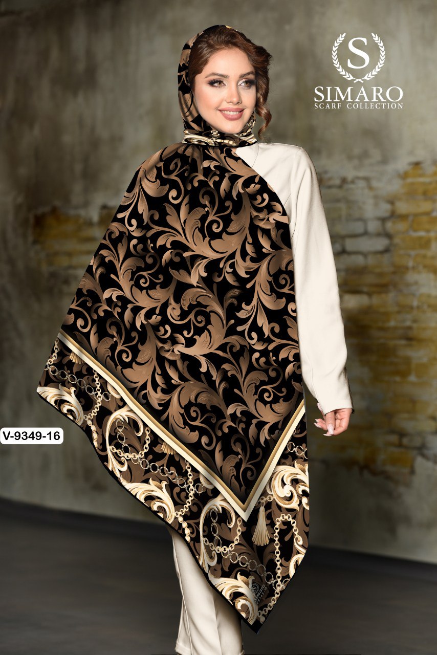 روسری حریر کرپ 