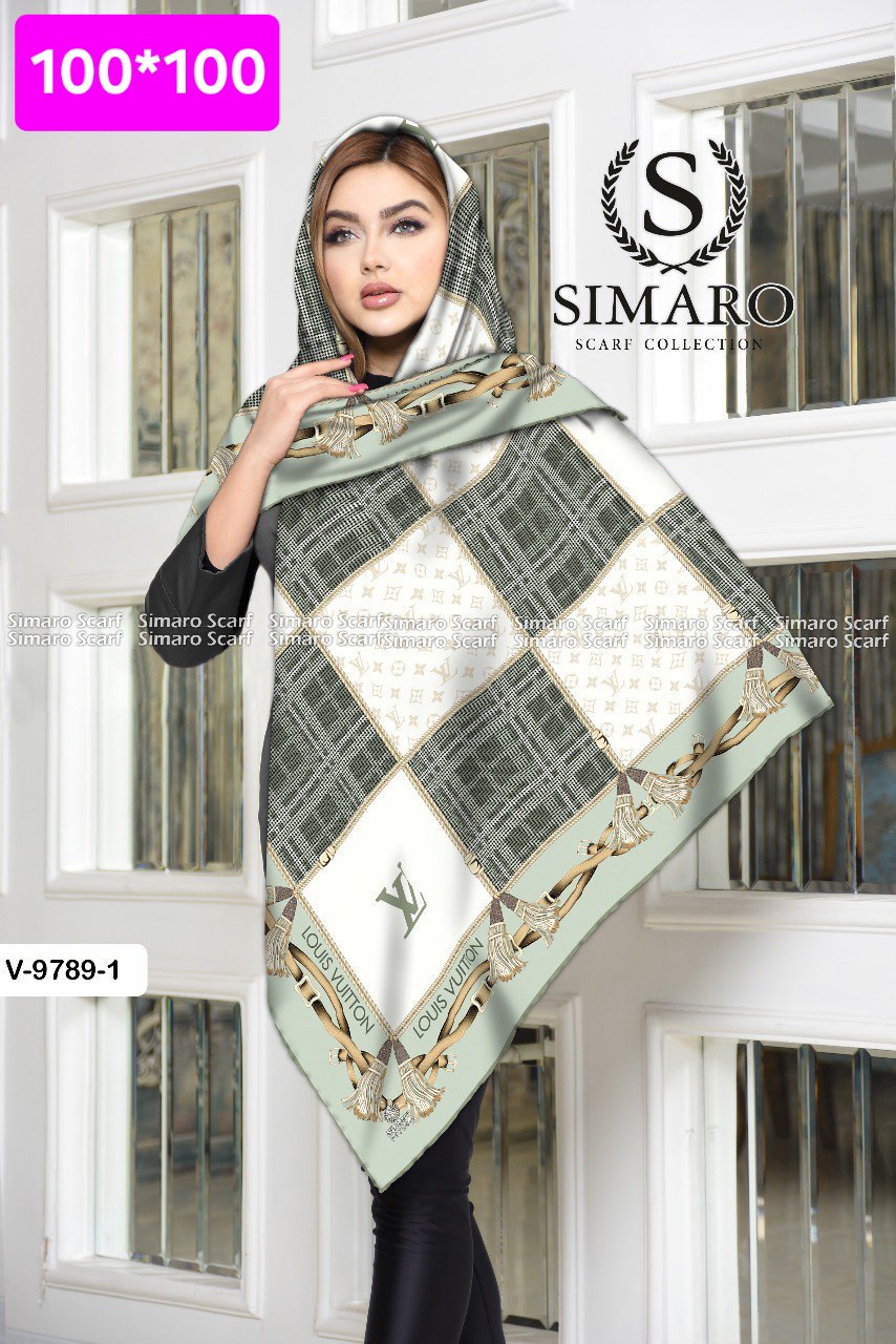 روسری حریر کرپ 