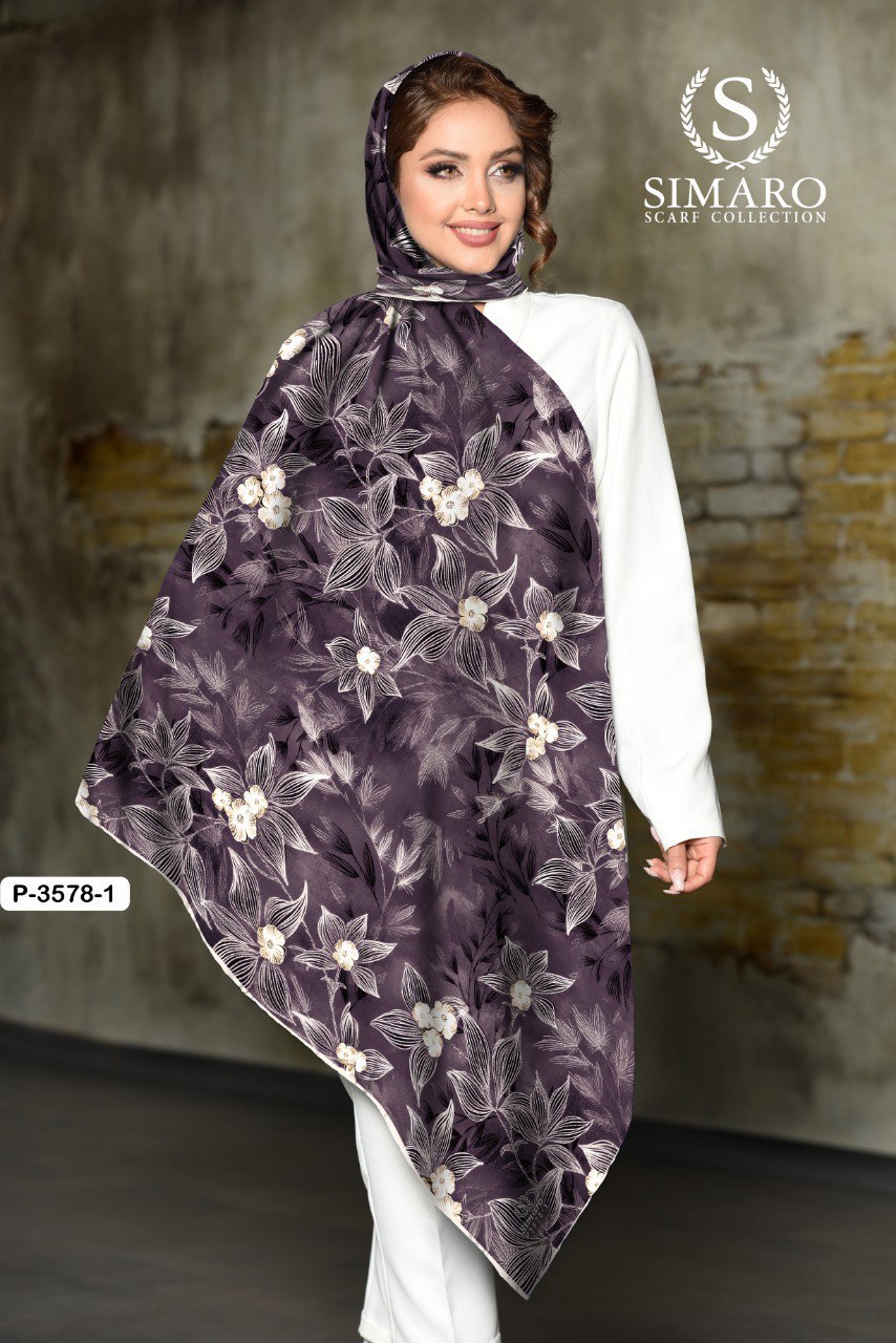 روسری حریر کرپ 