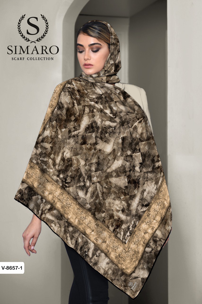 روسری حریر کرپ 