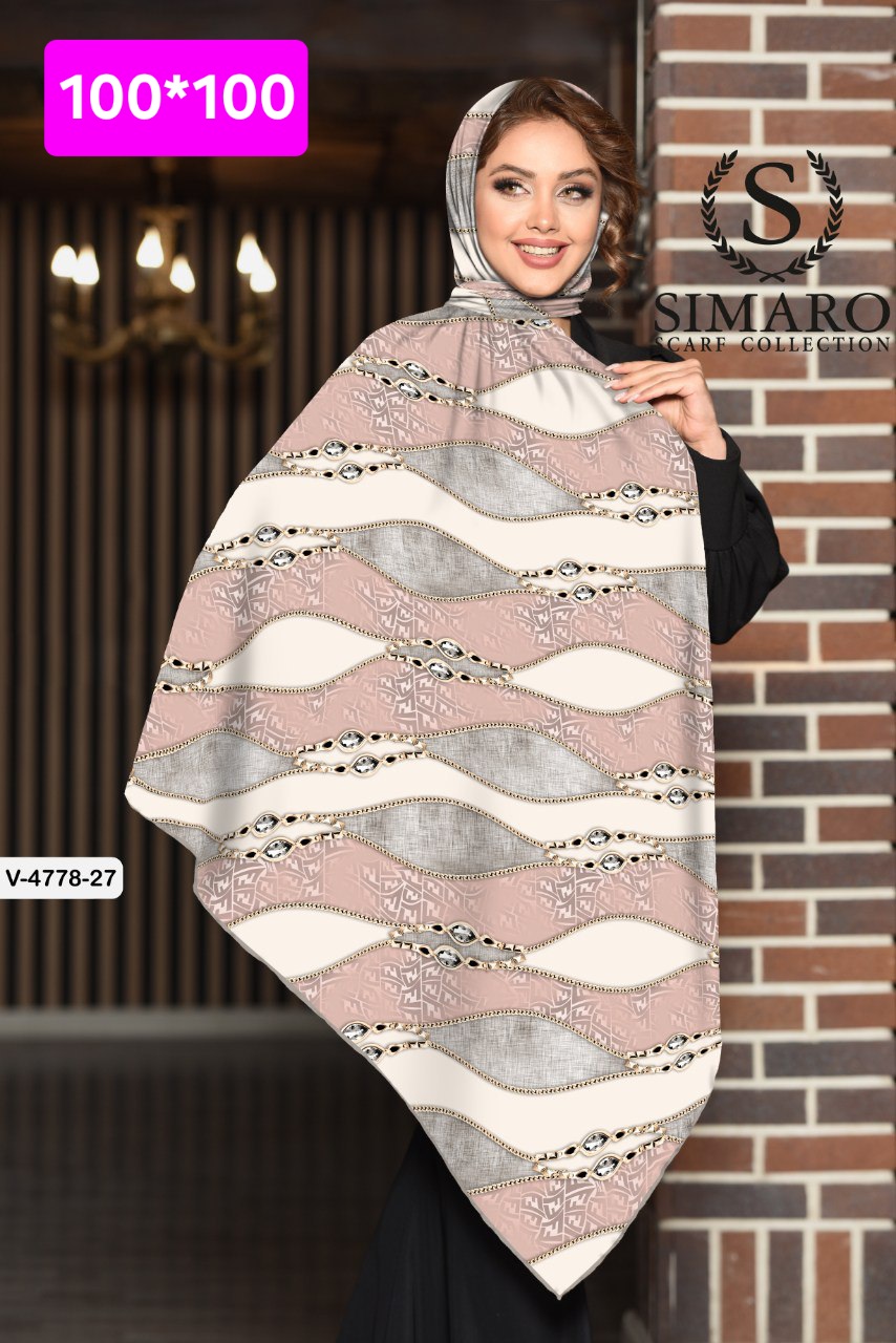 روسری حریر کرپ 