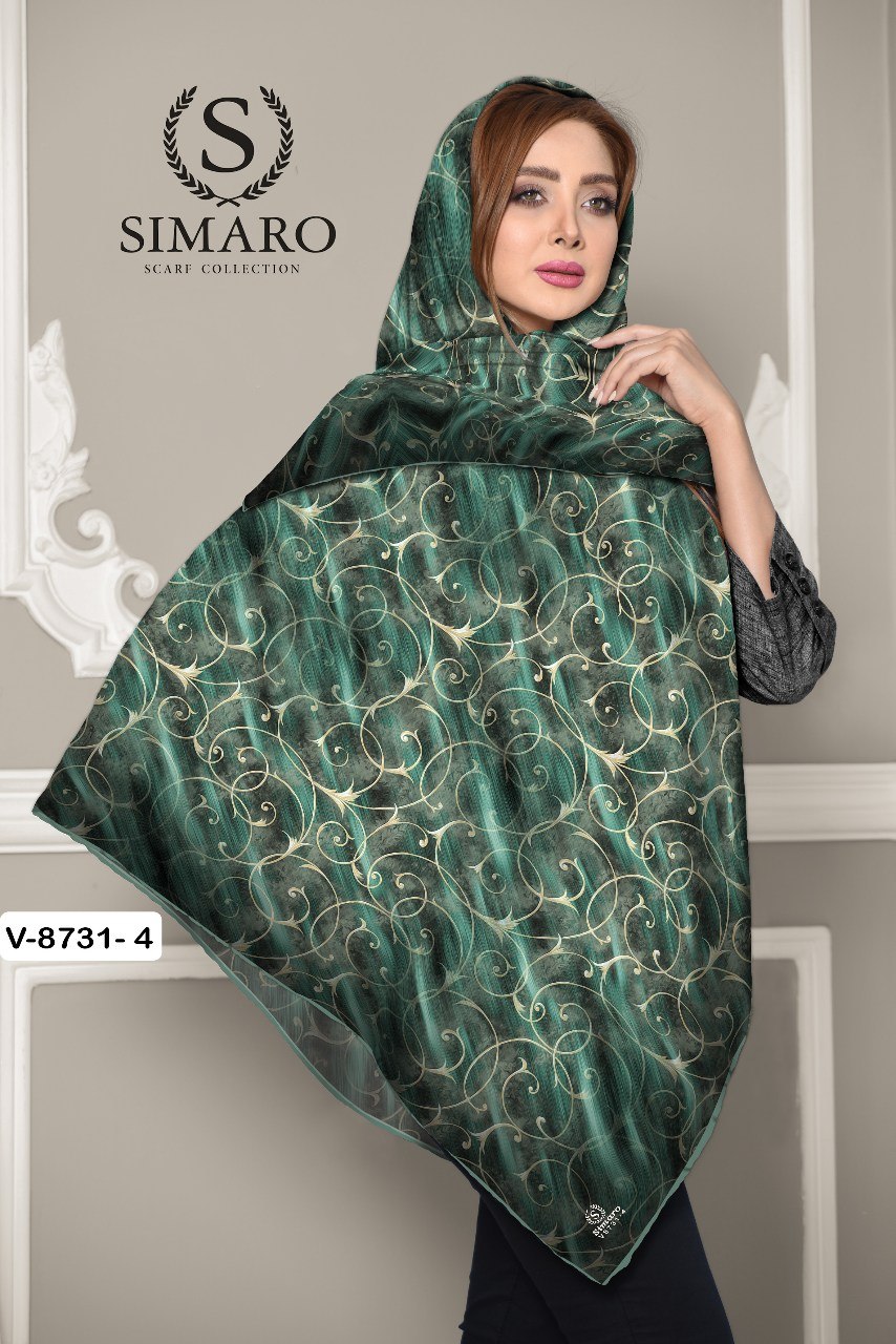 روسری حریر کرپ 