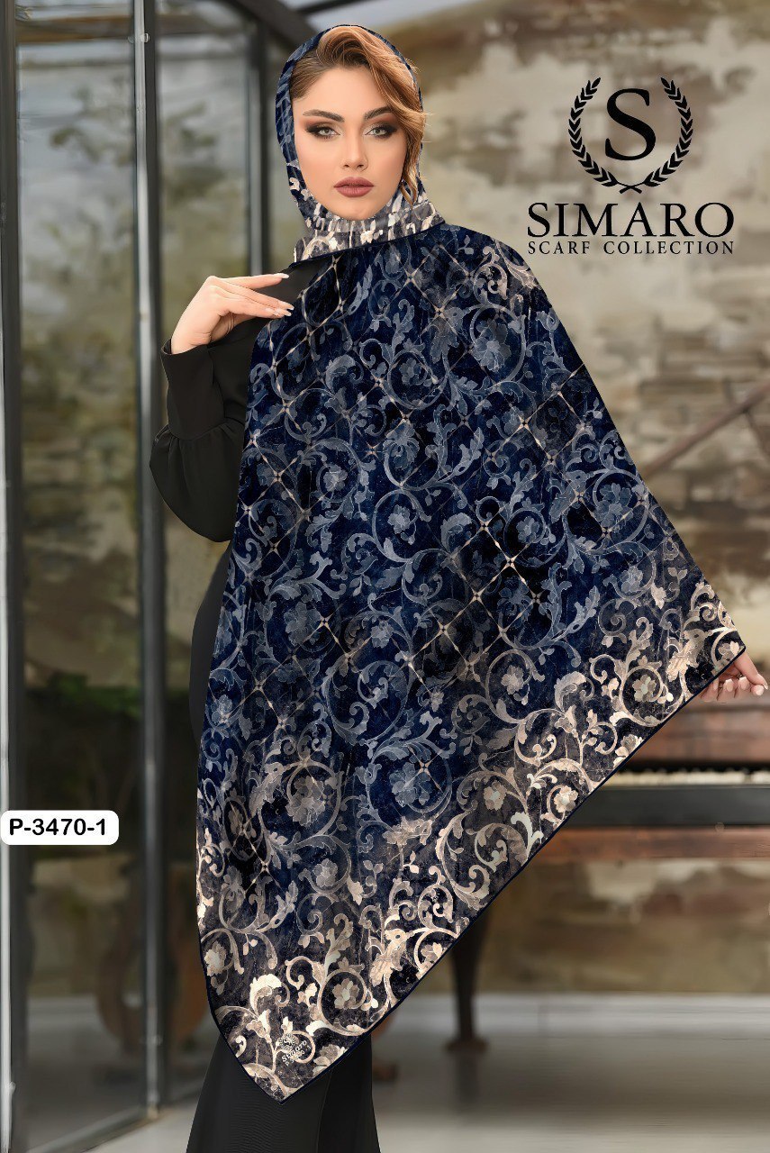 روسری حریر کرپ 