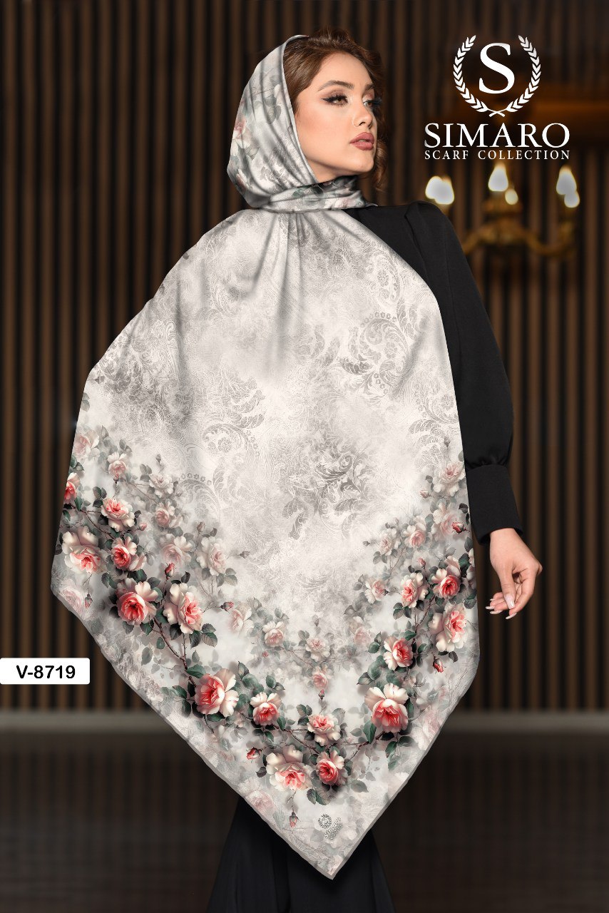 روسری حریر کرپ 