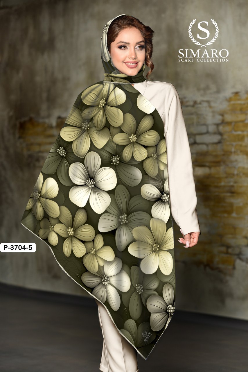 روسری حریر کرپ 