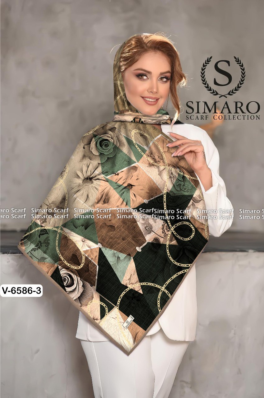 روسری حریر کرپ 