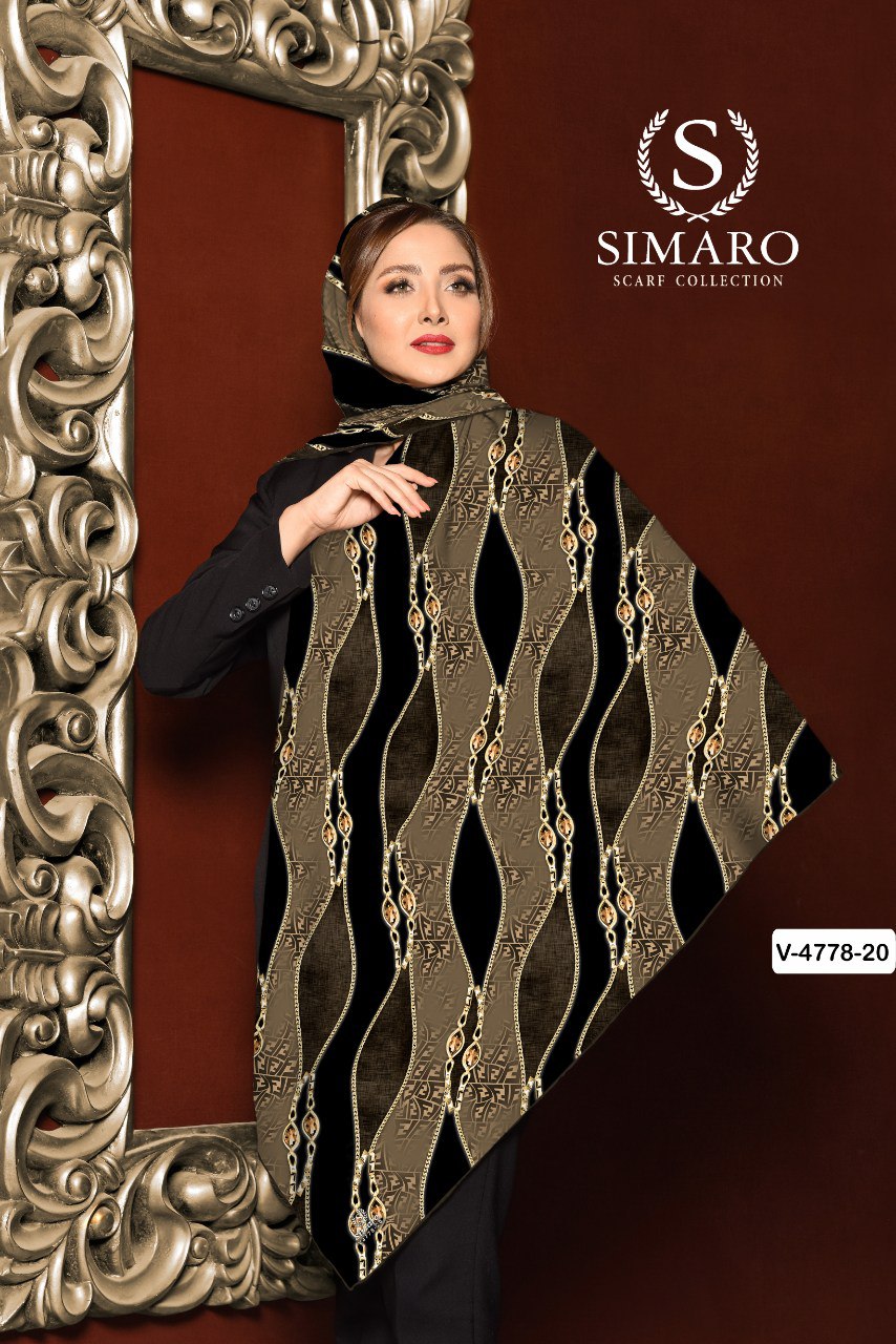 روسری حریر کرپ 