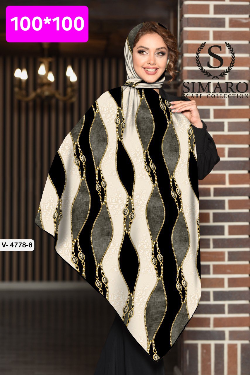 روسری حریر کرپ 