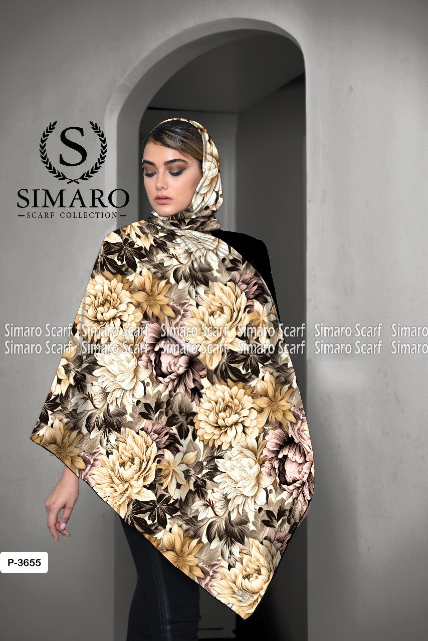 روسری حریر کرپ 