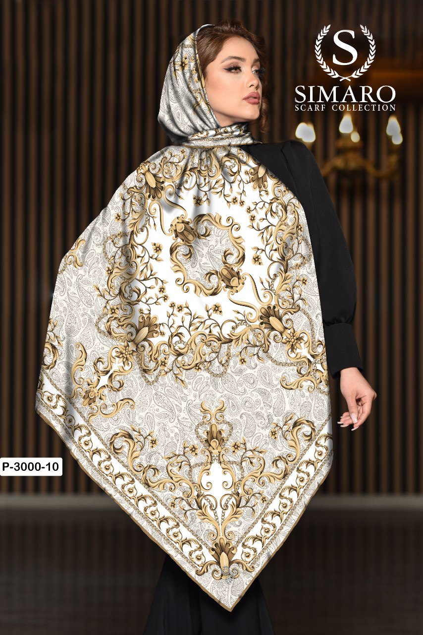 روسری حریر کرپ 