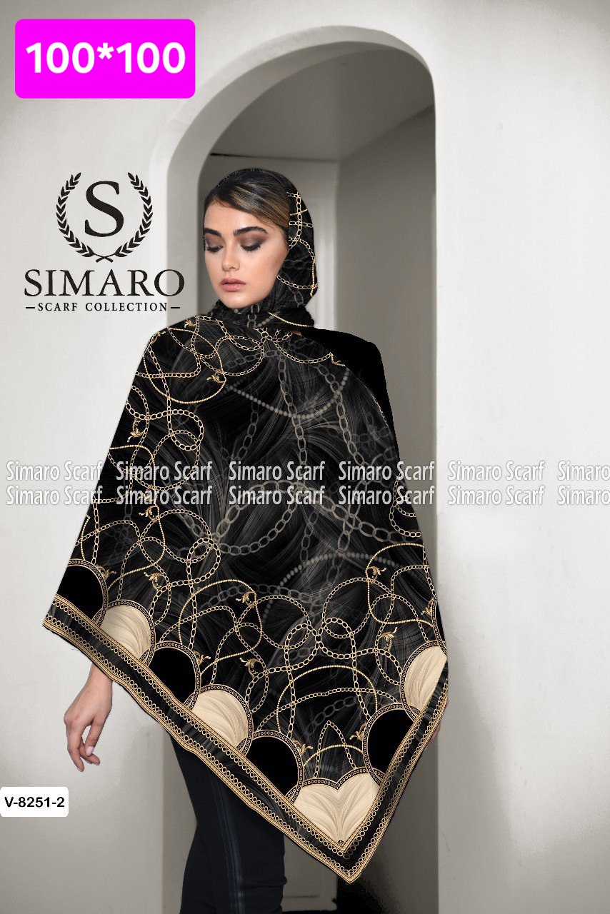 روسری حریر کرپ 