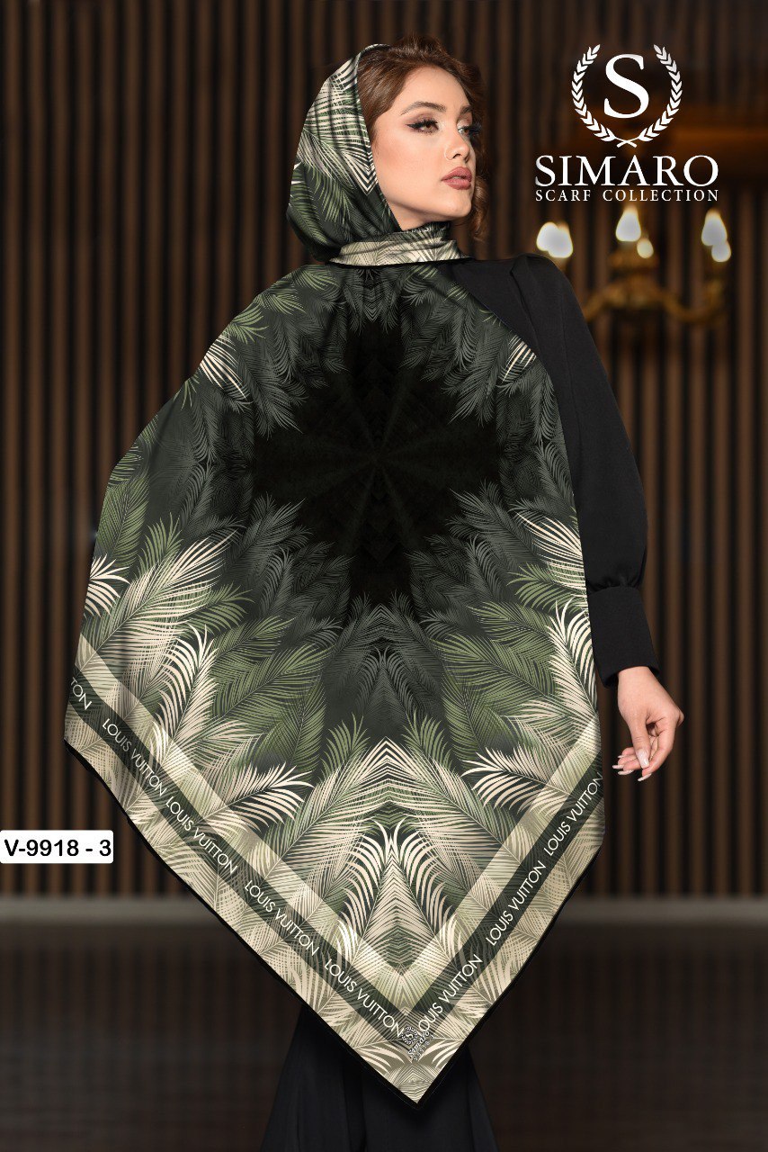 روسری حریر کرپ 