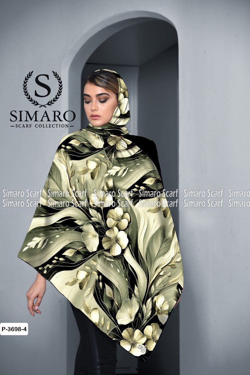 روسری حریر کرپ 