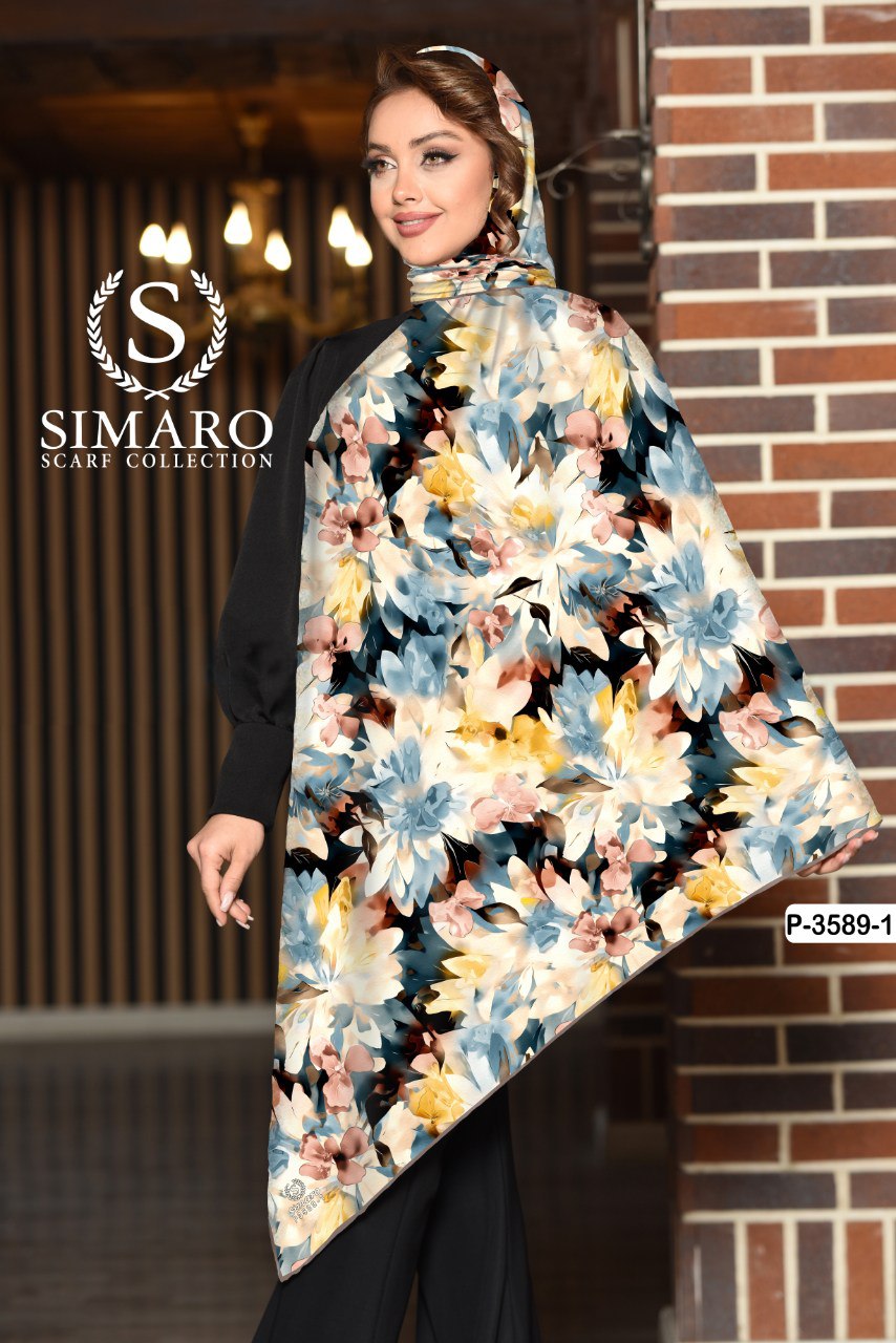 روسری حریر کرپ 