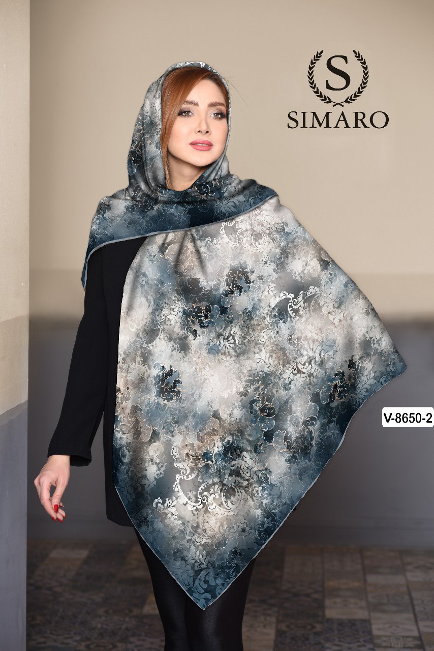 روسری حریر کرپ 