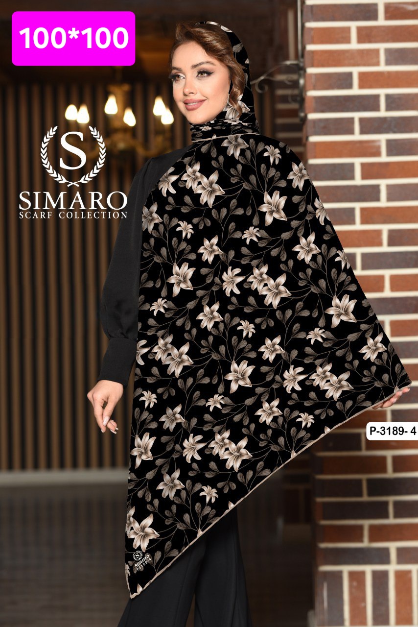 روسری حریر کرپ 