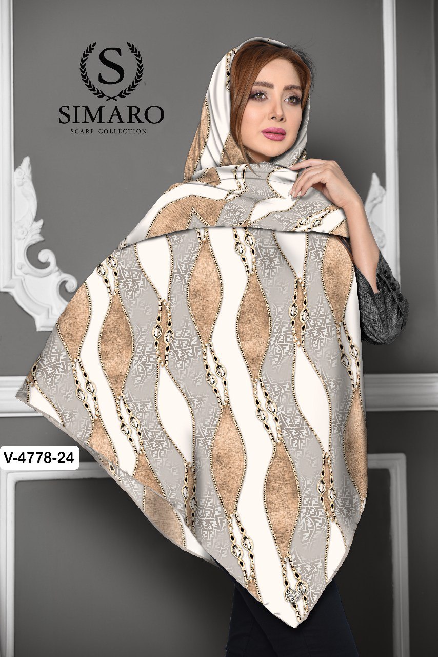 روسری حریر کرپ 