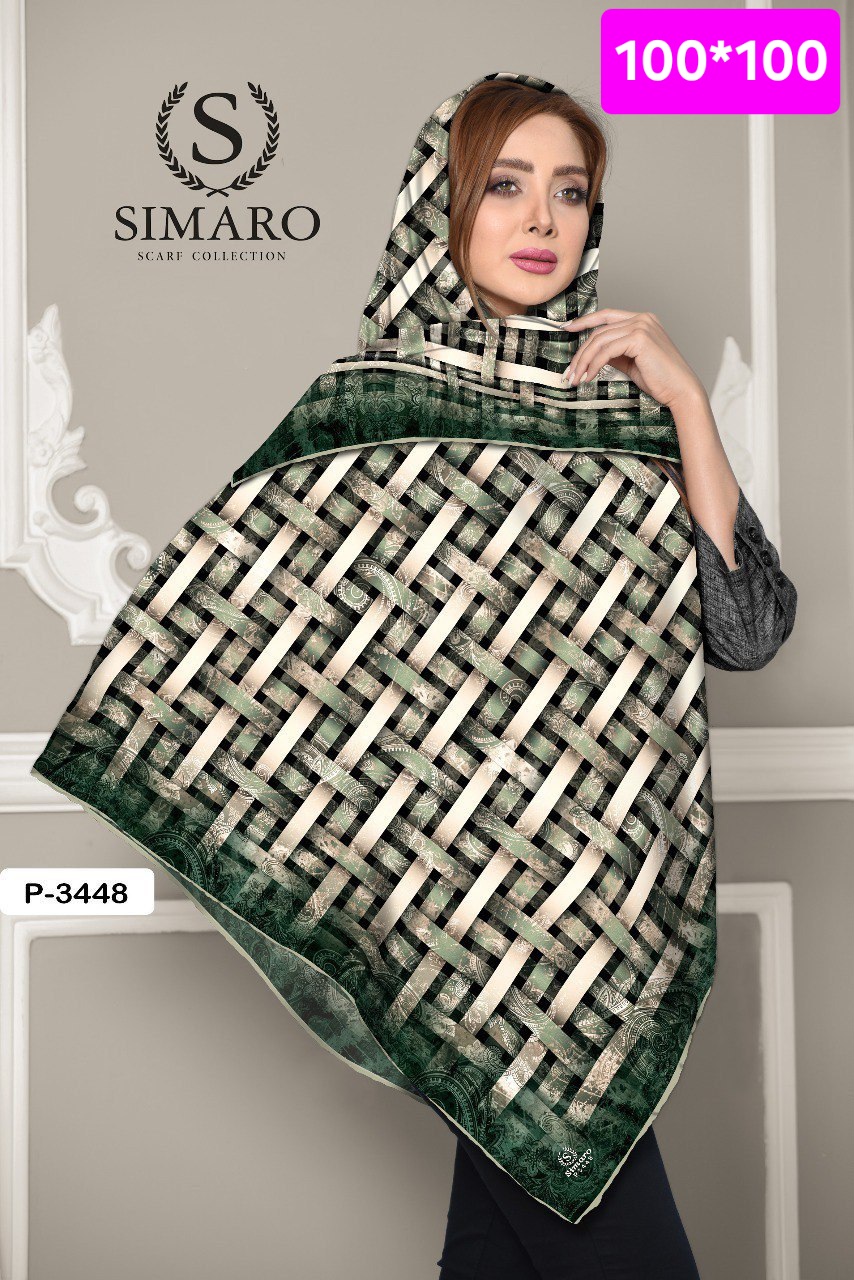 روسری حریر کرپ 