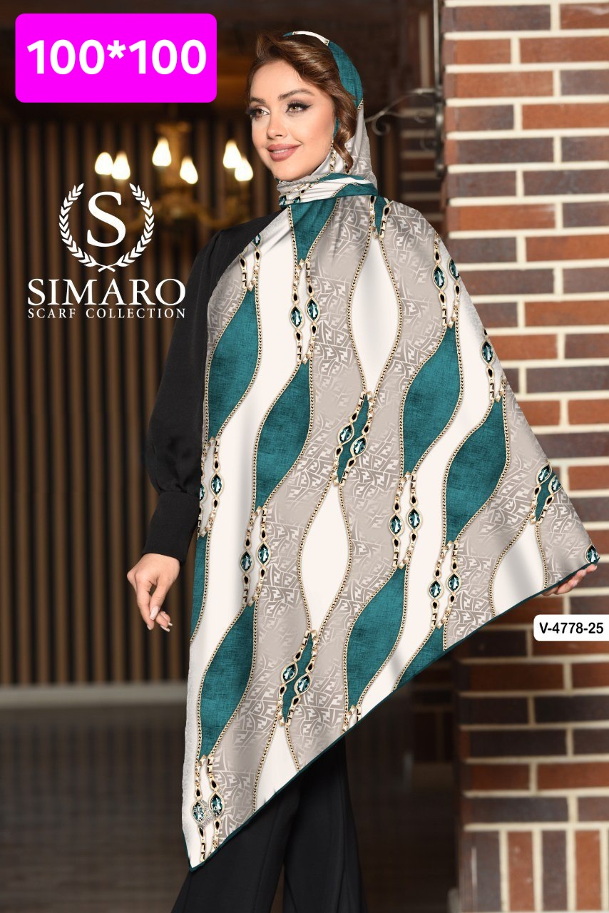 روسری حریر کرپ 